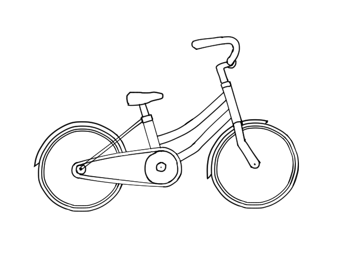 自転車の描き方 かきのタネ