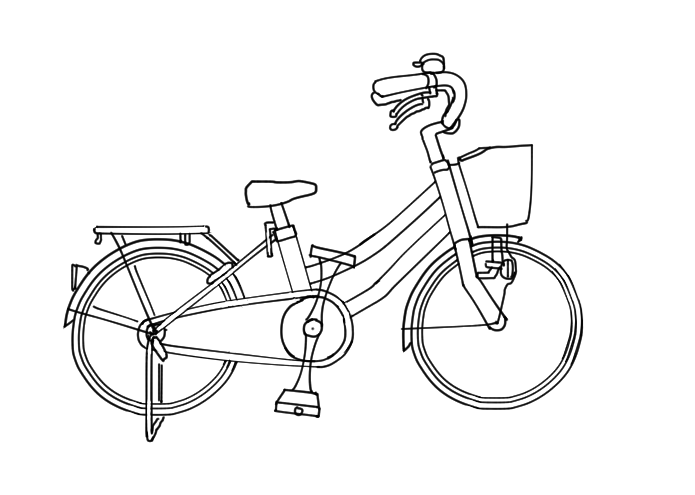 自転車の描き方 かきのタネ